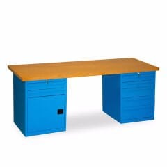 2.1 Metre Çalışma Tezgahı 7 Çekmeceli Dolaplı İE.CCT.21.7