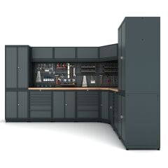 3.2m x 2.6m Modüler Köşe Çalışma Tezgahı İE.36.18.81