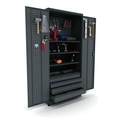 4 Çekmeceli Panolu Malzeme Dolabı İE.36.24.27