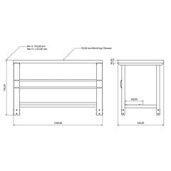 Yüksekliği Ayarlanabilir Çalışma Masası (W1200) IE-2511-1202